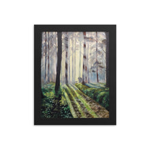 Load image into Gallery viewer, Family of three woodland fine art framed print
