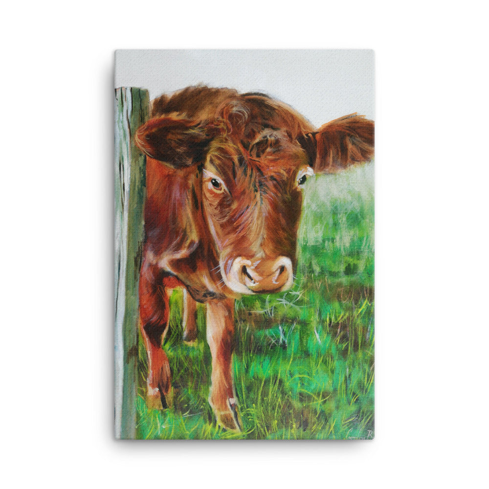 Cow Canvas, Cow print, taken from original painting