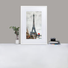 Load image into Gallery viewer, Paris Eiffel Tower rain Matte Paper Framed Poster With Mat
