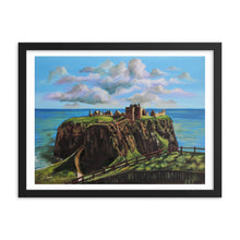 Load image into Gallery viewer, Dunnottar Castle art print Framed
