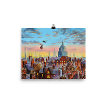 Load image into Gallery viewer, Mary Poppins &amp; Bert poster print, Gordon Bruce art
