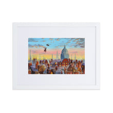 Load image into Gallery viewer, Mary Poppins framed print, Mary Poppins and Bert London Chimney-tops

