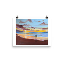 Load image into Gallery viewer, Beach sunset Photo paper poster
