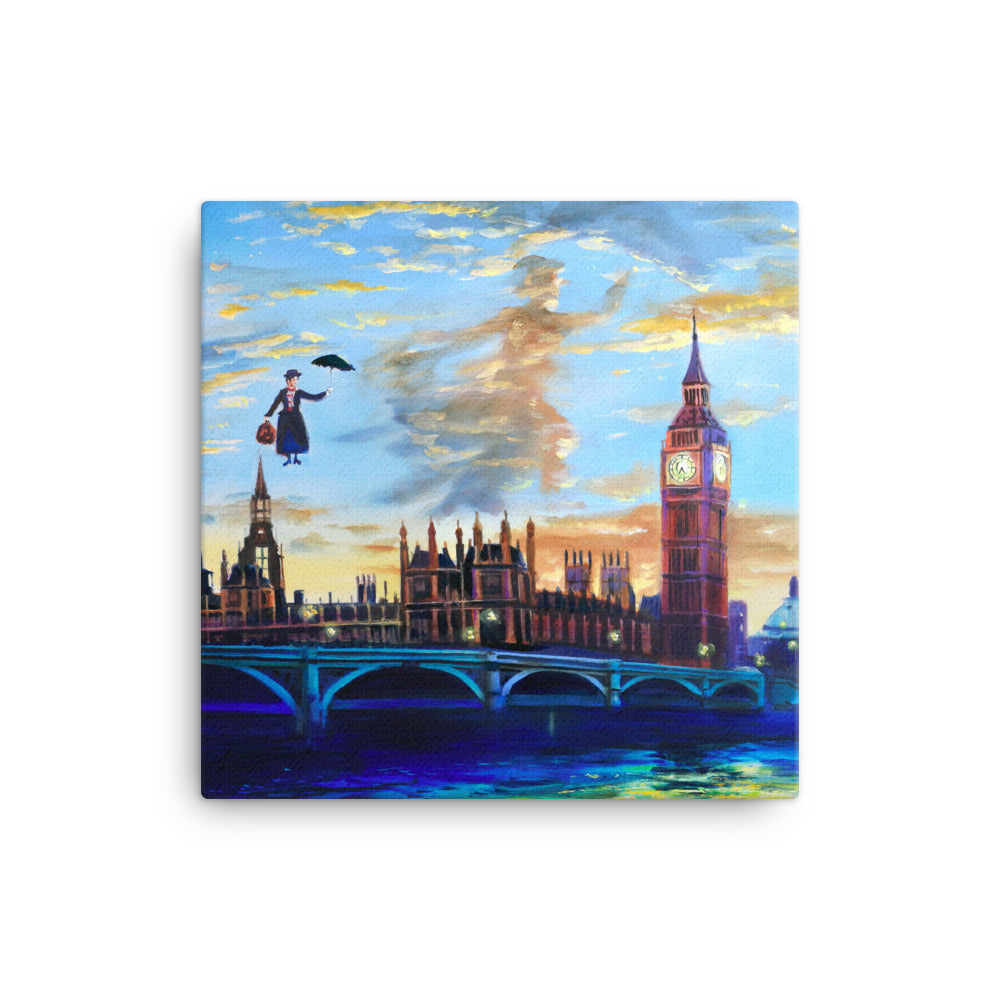 Mary Poppins returns to London Canvas