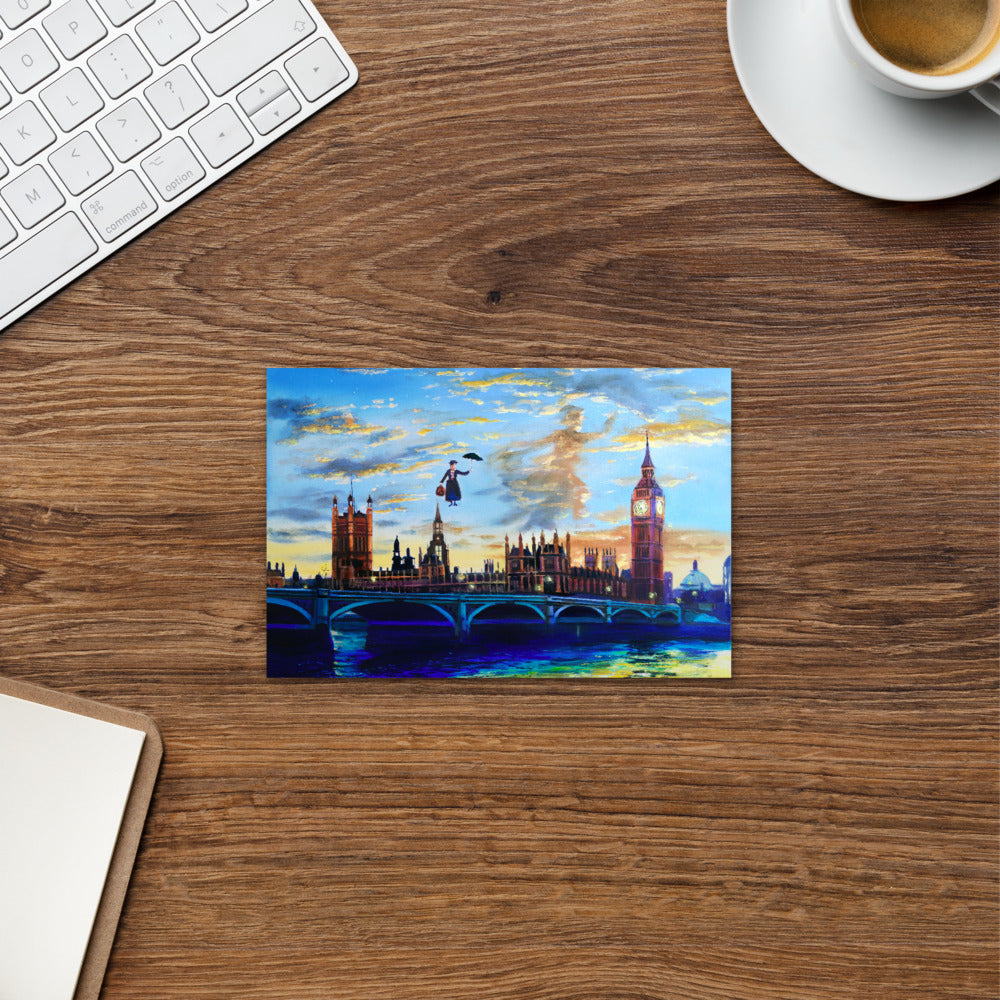 Mary Poppins London Thames Standard Postcard