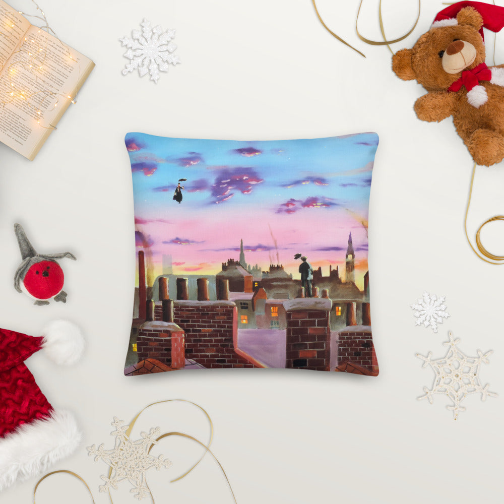 Mary Poppins gifts, Mary Poppins and Bert cushion, Premium Pillow