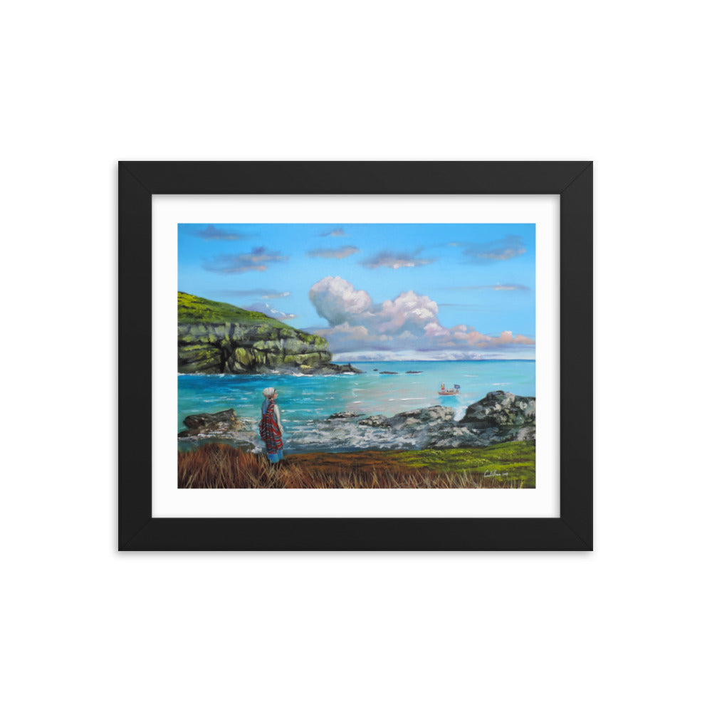 Flora MacDonald framed Scottish art print by Gordon Bruce