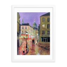 Load image into Gallery viewer, Paris print, Montmartre rain painting, Framed print
