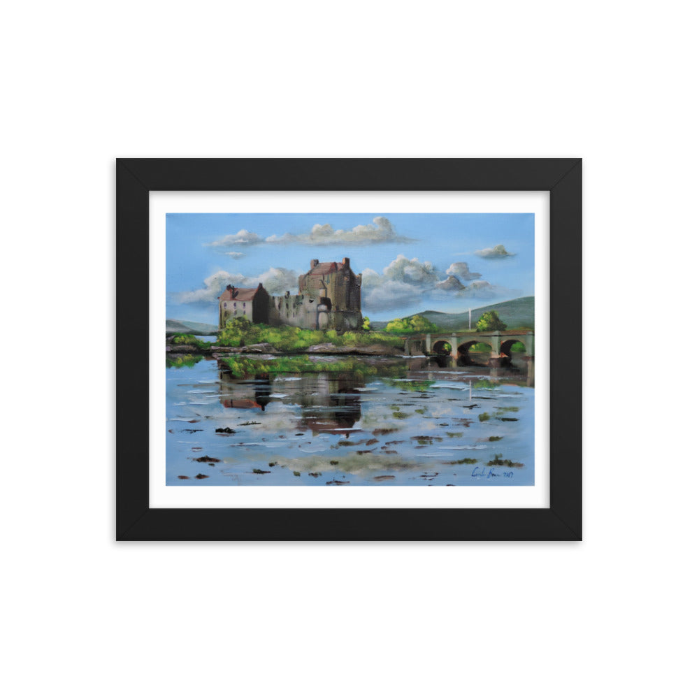 Eilean Donan Castle Scottish framed art print by Gordon Bruce