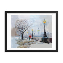 Load image into Gallery viewer, London in Winter Framed art print
