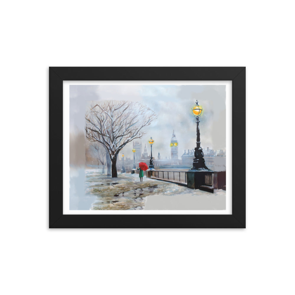 London in Winter Framed art print