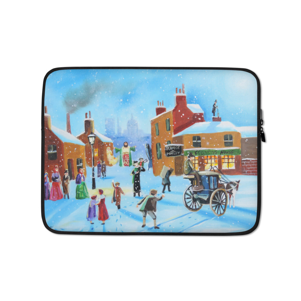 Scrooge and Tiny Tim Laptop Sleeve
