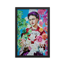 Load image into Gallery viewer, Frida Kahlo painting, framed print
