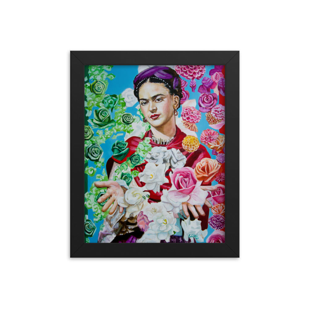 Frida Kahlo painting, framed print