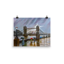 Load image into Gallery viewer, Tower Bridge London rain print
